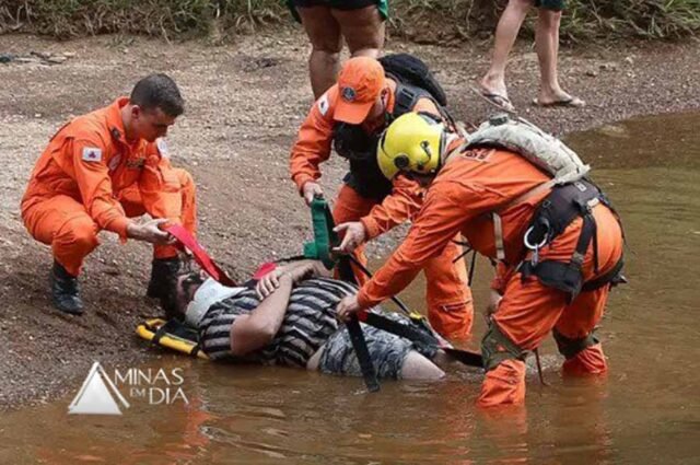 Homem-sofre-grave-lesão-após-pular-de-cachoeira-no-interior-de-Minas1