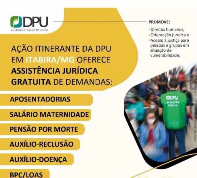Defensoria-Pública-da-União-(DPU)-disponibiliza-atendimento-gratuito-em-Itabira