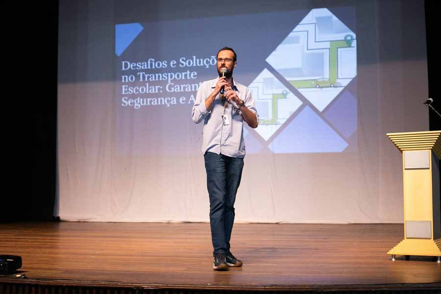 Palestra para condutores do transporte escolar - Foto Filipe Augusto Acom PMI