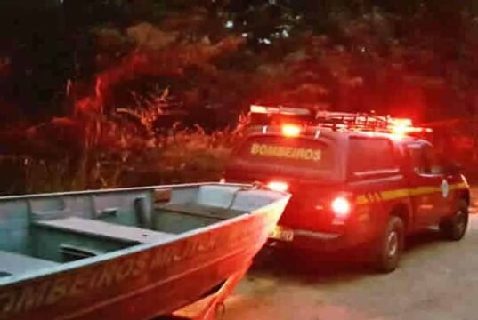 Bombeiros retomam buscas por homem desaparecido em açude de São Gonçalo do Rio Abaixo Foto: Reprodução