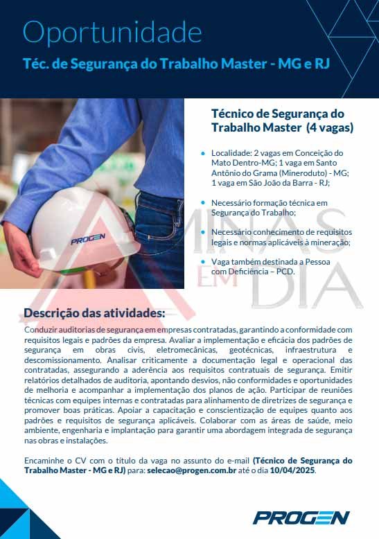 Divulgação: Progen