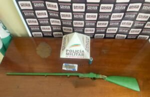 Polícia Militar apreende arma e munições em Alvinópolis