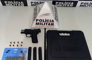 Homem é preso por ameaça e arma de fogo é apreendida em Dom Silvério