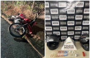 Polícia Militar prende homem por tráfico de drogas e apreende moto com licenciamento vencido em João Monlevade Divulgação: 17ª CIA PM IND - João Monlevade