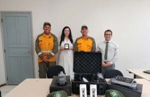 Brigada Florestal Voluntária de João Monlevade recebe drone adquirido com verba da execução penal Brigada Florestal Voluntária de João Monlevade