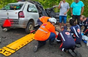 Força e dor: socorrista do Sevor ajuda vítimas e descobre que família estava no veículo em acidente na BR-381