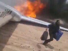 Vídeo; Incidente em Kolwezi: Aeronave Embraer pega fogo após falha no pouso