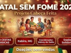 Saiba como ajudar com apenas R$2,00! Projeto Cabeça Feita lança Campanha “Natal sem Fome 2025” em Itabira e busca doações
