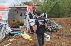 Manhuaçu; Gestante ferida em acidente com ambulância do Samu na BR-262 morre no hospital