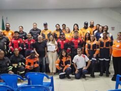 SEVOR recebe a neurologista Dra. Larissa Leite em aula sobre emergências neurológicas, com participação de bombeiros voluntários e equipes de resgate