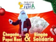 Projeto Cabeça Feita promove evento Natalino com chegada do Papai Noel e bingão solidário em Itabira