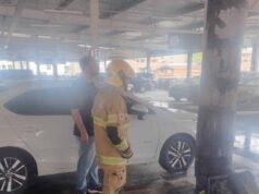 Princípio de incêndio mobiliza Bombeiros em hipermercado de João Monlevade