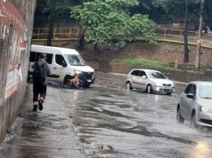 João Monlevade; Ciclista fica ferido após colisão com van próximo à Associamed