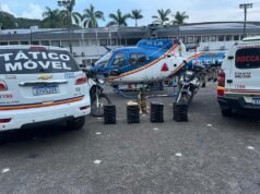 Manhuaçu; PM apreende 101 barras de maconha durante operação integrada