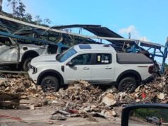 Vídeo; Acidente entre cegonheira e carreta causa lentidão na BR-381 entre São Gonçalo e João Monlevade