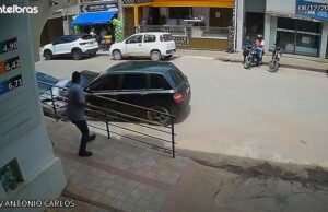 Vídeo; Acidente em Alvinópolis termina com motorista preso por embriaguez e direção sem habilitação