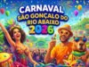 Confira a programação do Carnaval de São Gonçalo do Rio Abaixo 2026 com cinco dias de festa, blocos e atrações musicais