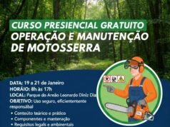 Inscreva-se! Curso gratuito de Operação e Manutenção de Motosserra será realizado em João Monlevade