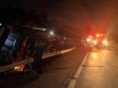 Acidente com ônibus na BR-381 envolve 41 pessoas em Pouso Alegre