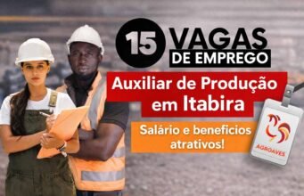 Agroaves abre 15 vagas de emprego para auxiliar de produção em Itabira com salário e benefícios atrativos
