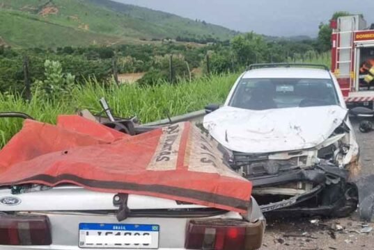 Pai, mãe, avó e tia morrem em acidente na BR-259; criança é resgatada com vida