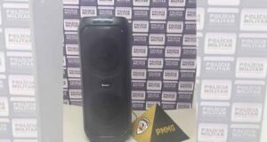 Polícia Militar apreende caixa de som após denúncias de perturbação no bairro Fênix