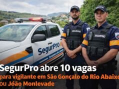 SegurPro abre 10 vagas para vigilante destinadas a moradores de São Gonçalo do Rio Abaixo e João Monlevade