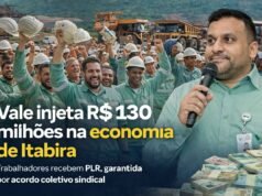 Acordo coletivo garante média de 5,5 salários extras a empregados da Vale em Itabira e região