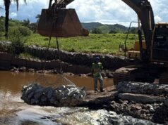DAE realiza obra emergencial em barragem de João Monlevade e descarta risco de desabastecimento