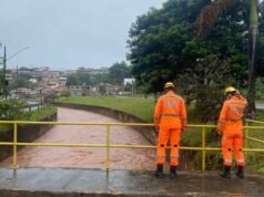 Bombeiros vistoriam áreas de risco em Itabira após fortes chuvas