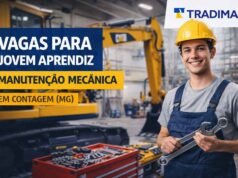 Tradimaq abre vagas para Jovem Aprendiz em manutenção mecânica na região de Contagem