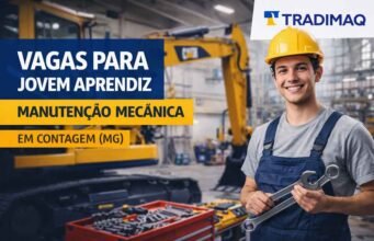 Tradimaq abre vagas para Jovem Aprendiz em manutenção mecânica na região de Contagem