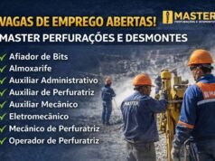Master Perfurações e Desmontes abre diversas vagas de emprego na região