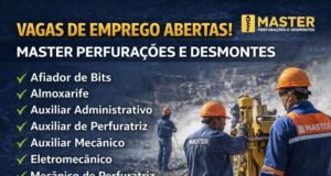Master Perfurações e Desmontes abre diversas vagas de emprego na região