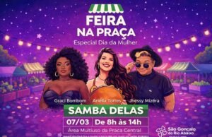 Feira na Praça terá edição especial do Dia da Mulher em São Gonçalo do Rio Abaixo