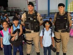 PM realiza Patrulha Escolar durante Operação Volta às Aulas com Segurança em Rio Piracicaba