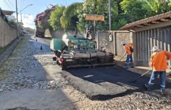 João Monlevade; Ernestina Graciana recebe melhorias com pavimentação de duas importantes vias