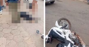 Vídeo; Acidente entre duas motocicletas resulta em morte de mulher em Alvinópolis