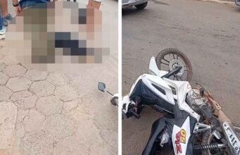 Vídeo; Acidente entre duas motocicletas resulta em morte de mulher em Alvinópolis