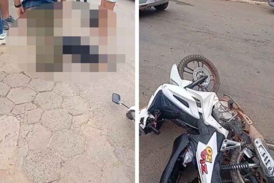 Vídeo; Acidente entre duas motocicletas resulta em morte de mulher em Alvinópolis