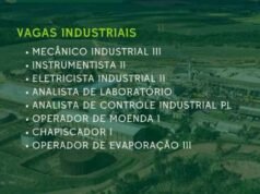 Usina Itajobi abre processo seletivo para diversas funções no setor industrial