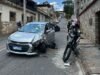 Colisão entre moto e carro deixa homem ferido em João Monlevade