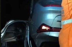 Vídeo; Motorista fica desacordado após capotamento na BR-381 em Caeté