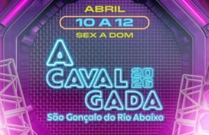 Confira a programação! Cavalgada 2026 em São Gonçalo do Rio Abaixo terá shows de Mari Fernandez e Os Menotti