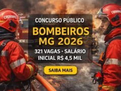 Corpo de Bombeiros de Minas Gerais abre concurso com 321 vagas para Soldados