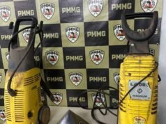 João Monlevade; PM prende suspeito tentando furtar duas máquinas de lavar de alta pressão em residência