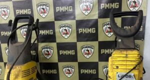 João Monlevade; PM prende suspeito tentando furtar duas máquinas de lavar de alta pressão em residência