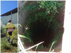 Vídeo; Homem é resgatado após passar seis horas confinado em cisterna de 15 metros no interior de Minas