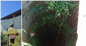 Vídeo; Homem é resgatado após passar seis horas confinado em cisterna de 15 metros no interior de Minas