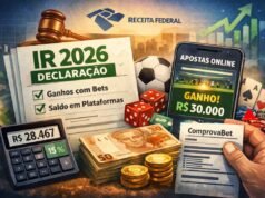 Receita exige declaração de ganhos com bets no Imposto de Renda 2026